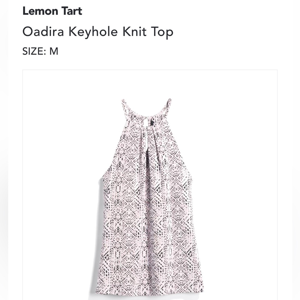 Lemon Tart keyhole knit halter style top from Stitch Fix